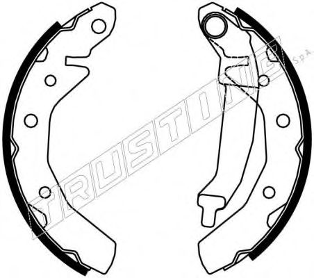 Комплект тормозных колодок TRUSTING 7254