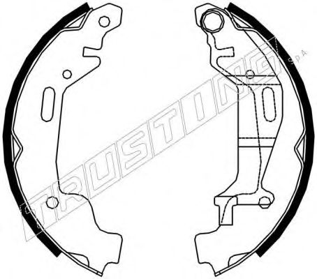 Комплект тормозных колодок TRUSTING 7256