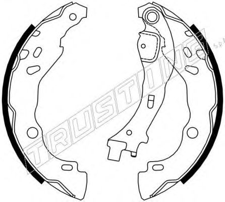 Комплект тормозных колодок TRUSTING 7258