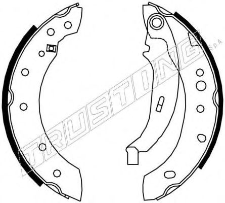 Комплект тормозных колодок TRUSTING 7277