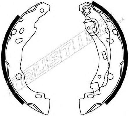 Комплект тормозных колодок TRUSTING 7279