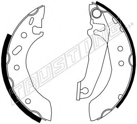 Комплект тормозных колодок TRUSTING 7282