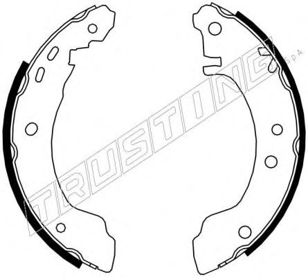 Комплект тормозных колодок TRUSTING 7284