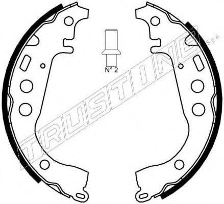 Комплект тормозных колодок TRUSTING 7314