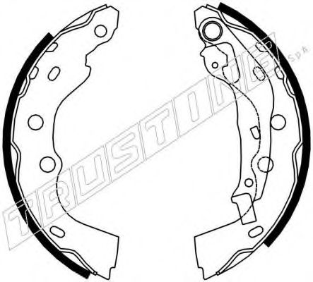 Комплект тормозных колодок TRUSTING 7317