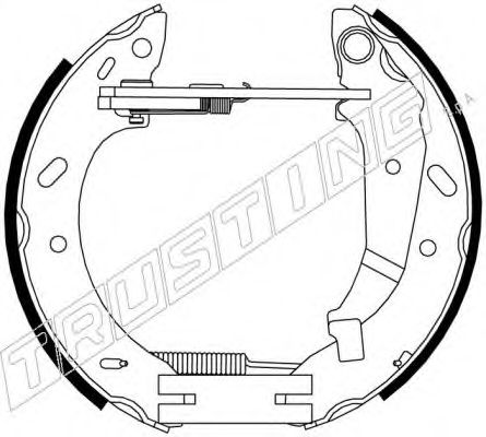 Комплект тормозных колодок TRUSTING 6354