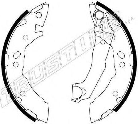 Комплект тормозных колодок TRUSTING 7343