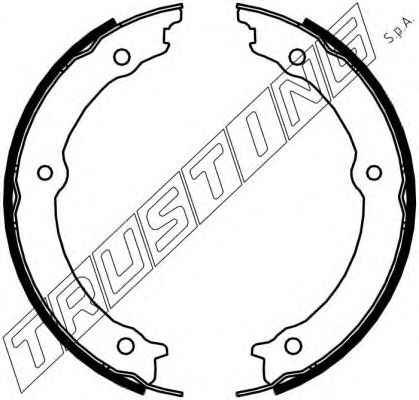 Комплект тормозных колодок, стояночная тормозная система TRUSTING 045.002