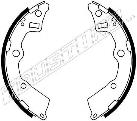 Комплект тормозных колодок TRUSTING 049.164