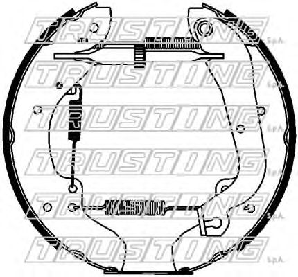 Комплект тормозных колодок TRUSTING 6403