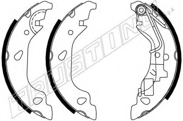 Комплект тормозных колодок TRUSTING 7384