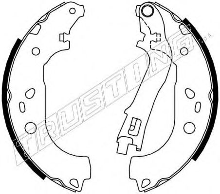 Комплект тормозных колодок TRUSTING 7387