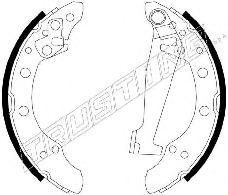 Комплект тормозных колодок TRUSTING 7416