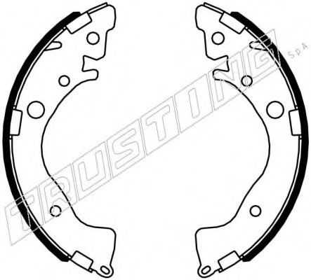 Комплект тормозных колодок TRUSTING 044028