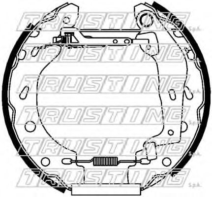Комплект тормозных колодок TRUSTING 6452