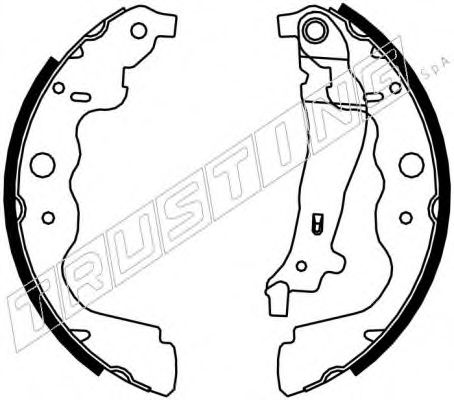 Комплект тормозных колодок TRUSTING 7439