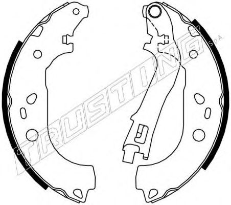 Комплект тормозных колодок TRUSTING 7447