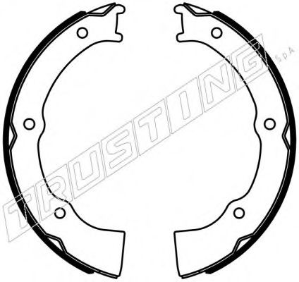 Комплект тормозных колодок, стояночная тормозная система TRUSTING 046.229