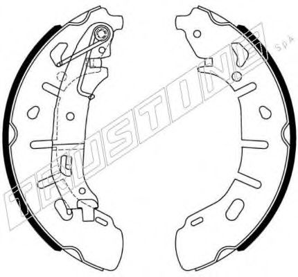 Комплект тормозных колодок TRUSTING 034.124