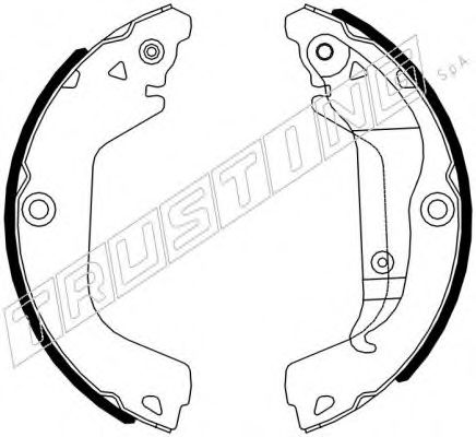 Комплект тормозных колодок TRUSTING 027.009