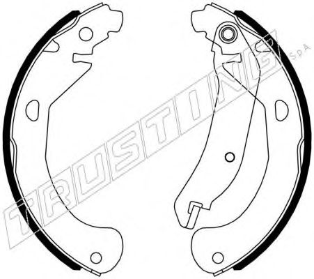 Комплект тормозных колодок TRUSTING 027.011