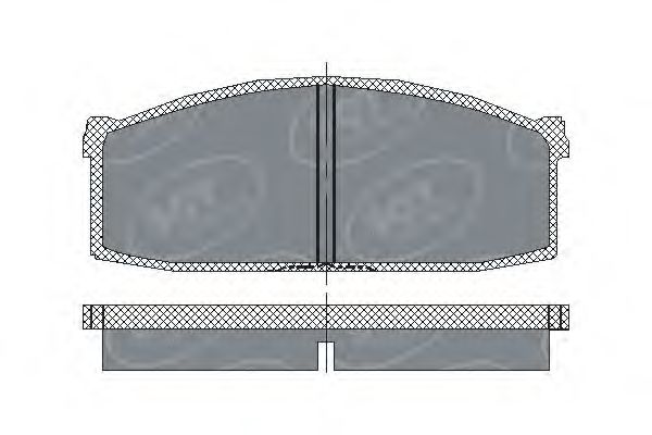 Комплект тормозных колодок, дисковый тормоз SCT Germany SP 112 PR