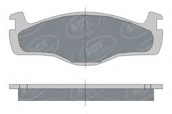 Комплект тормозных колодок, дисковый тормоз SCT Germany 20887