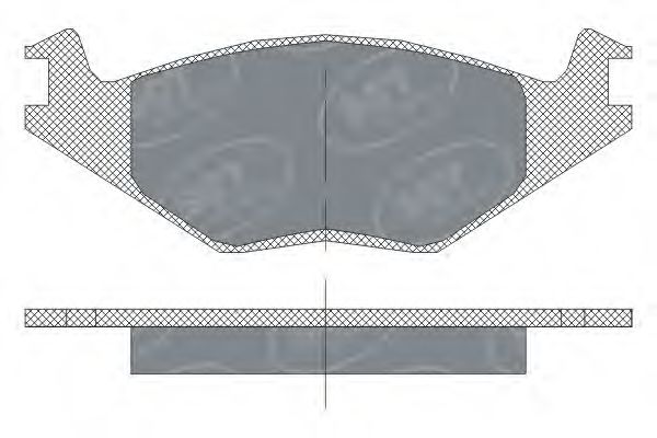 Комплект тормозных колодок, дисковый тормоз SCT Germany SP 115 PR