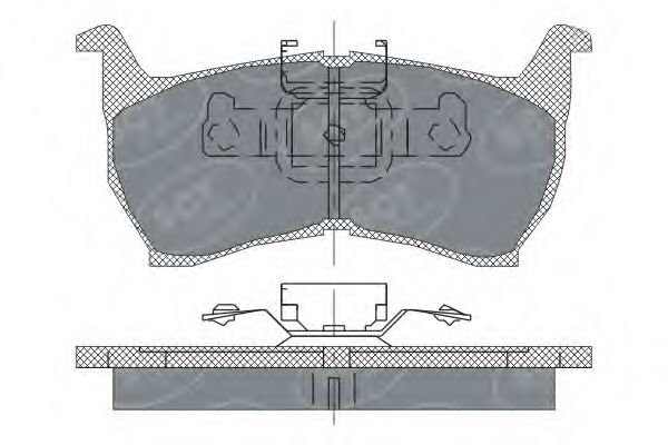 Комплект тормозных колодок, дисковый тормоз SCT Germany 21041