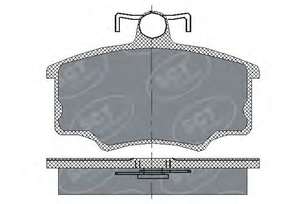 Комплект тормозных колодок, дисковый тормоз SCT Germany SP 186 PR