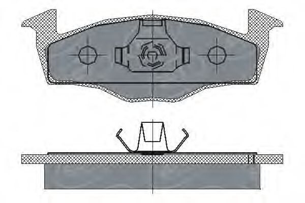 Комплект тормозных колодок, дисковый тормоз SCT Germany SP 227 PR