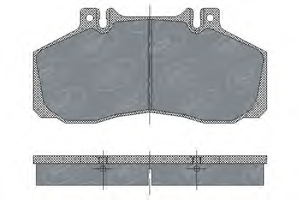 Комплект тормозных колодок, дисковый тормоз SCT Germany SP 230 PR