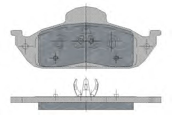 Комплект тормозных колодок, дисковый тормоз SCT Germany SP 244 PR