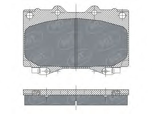 Комплект тормозных колодок, дисковый тормоз SCT Germany SP 270 PR