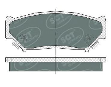 Комплект тормозных колодок, дисковый тормоз SCT Germany SP 361 PR