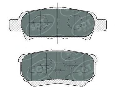 Комплект тормозных колодок, дисковый тормоз SCT Germany SP 373 PR