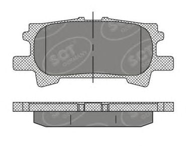 Комплект тормозных колодок, дисковый тормоз SCT Germany SP 394 PR