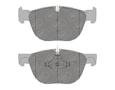 Комплект тормозных колодок, дисковый тормоз SCT Germany SP 356 PR