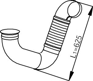 Труба выхлопного газа DINEX 53129