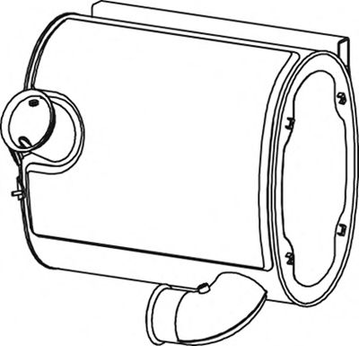 Глушитель выхлопных газов конечный DINEX 64308