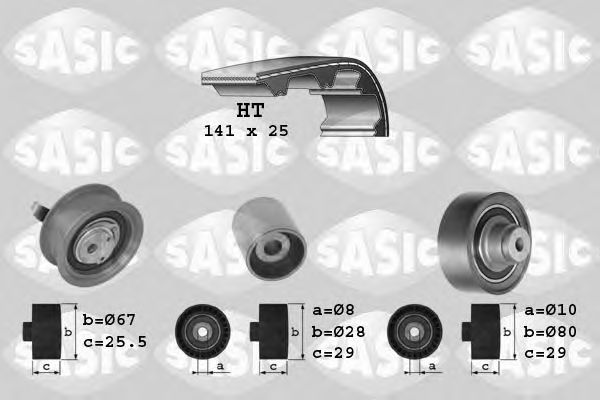 Комплект ремня ГРМ SASIC 1756001