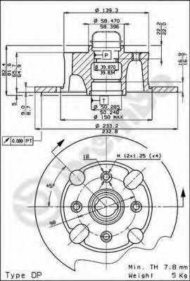 Тормозной диск BRECO BS 7319