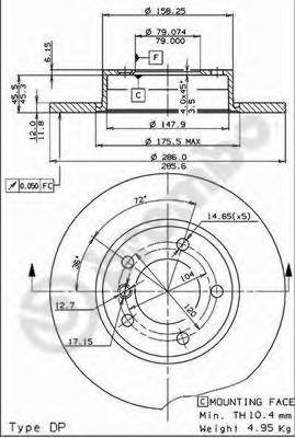 Тормозной диск BRECO BS 7420