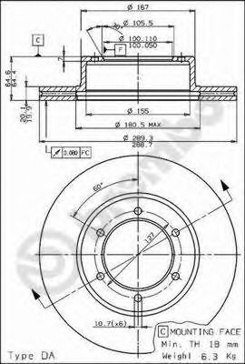 Тормозной диск BRECO BS 7969