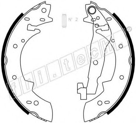 Комплект тормозных колодок fri.tech. 1019.024