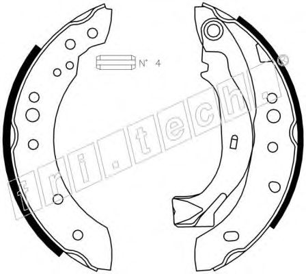 Комплект тормозных колодок fri.tech. 1022.036