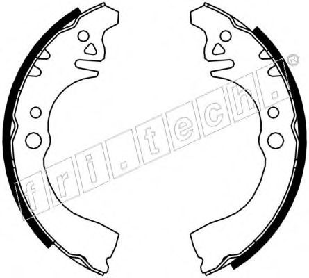 Комплект тормозных колодок fri.tech. 1026.344