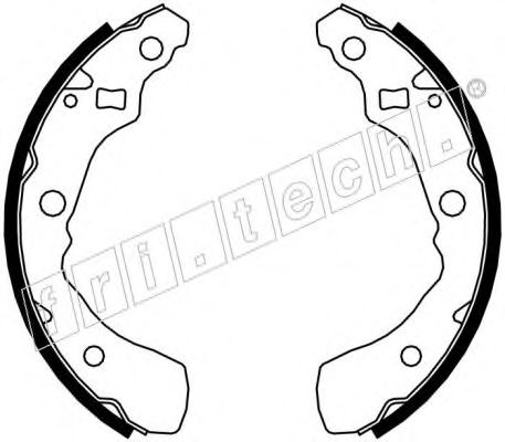 Комплект тормозных колодок fri.tech. 1026.349