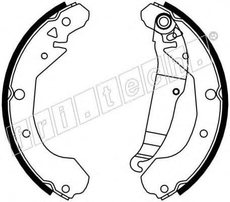 Комплект тормозных колодок fri.tech. 1027.003