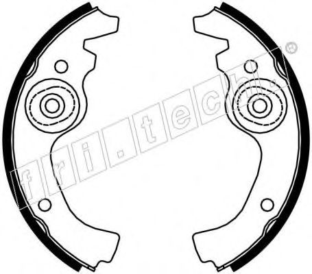 Комплект тормозных колодок fri.tech. 1034.038